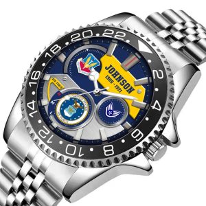 Us Air Force Airforce Command Stainless Steel Silver Watch SS10 3