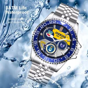 Us Air Force Airforce Command Stainless Steel Silver Watch SS10 9