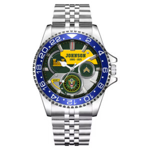Us Army Branch Insignia Watch Stainless Steel Silver Watch SS10 3