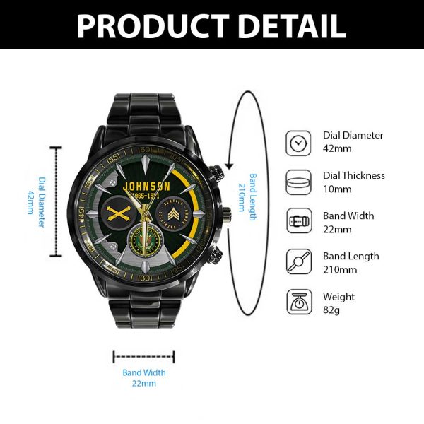 Us Army Branch Personalised Watch SS14 3