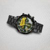 Us Army Rank Army Branch Black Black Stainless Steel Watch SS10 5