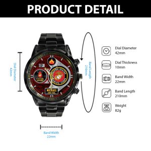 Us Marine Enlisted Ranks Silver Metal Watches 5 1