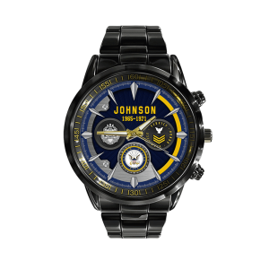 Us Navy Badge Personalised Watch SS14 1