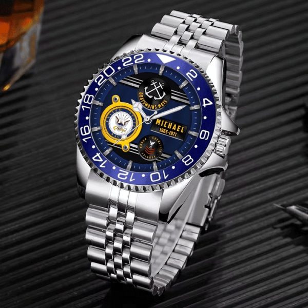 Us Navy Stainless Steel Silver Watch 3