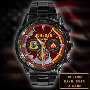 Us USMC Battalions Personalised Watch SS14 5