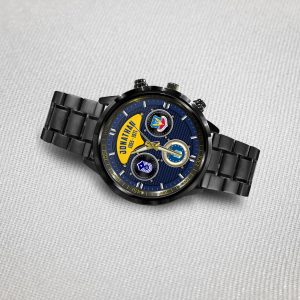 Usaf F 15 Airforce Command Black Stainless Steel Watch SS9 3