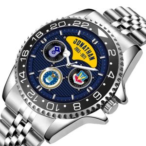 Usaf Military Ranks Airforce Command Stainless Steel Silver Watch SS9 6