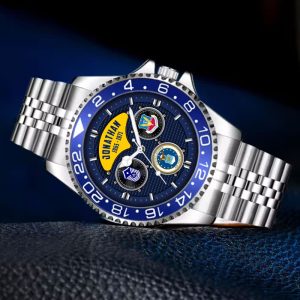 Usaf Military Ranks Airforce Command Stainless Steel Silver Watch SS9 7