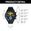 Usaffolder Airforce Badge Black Stainless Steel Watch SS9 3