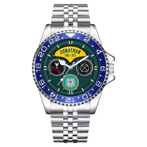 Uscg Officer Ranks USCG Rating Stainless Steel Silver Watch SS9 4