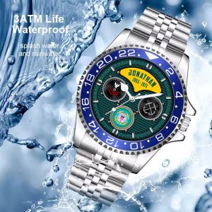 Uscg Officer Ranks USCG Rating Stainless Steel Silver Watch SS9 5