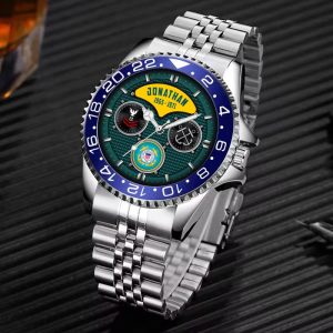 Uscg Officer Ranks USCG Rating Stainless Steel Silver Watch SS9 6
