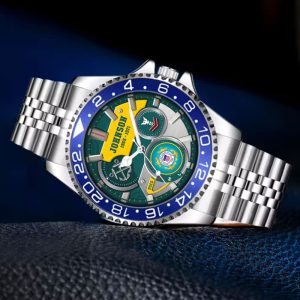Uscg Rank Insignia USCG Rating Stainless Steel Silver Watch SS10 8