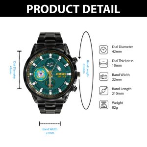 Uscg USCG Rating Black Stainless Steel Watch SS8 4