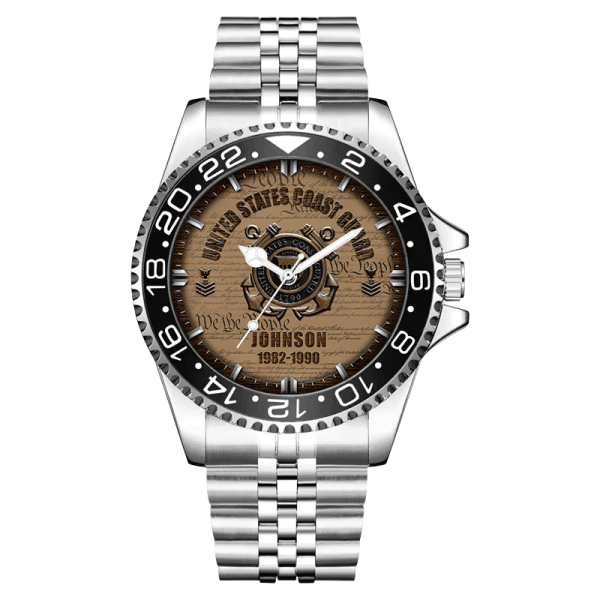 Uscgfolder USCG Rating Stainless Steel Silver Watch SS11 1