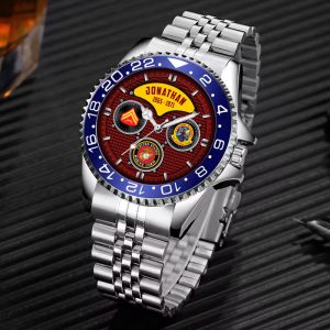 Usmc Battailons Stainless Steel Silver Watch SS9 3