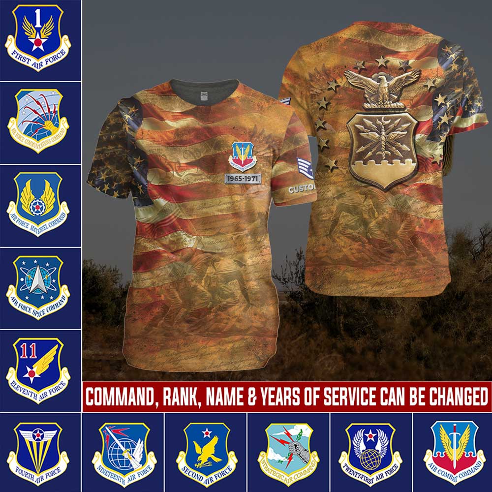 AirForce Command Custom T shirts TS1001FN 1 1 AirForce Command Custom T shirts