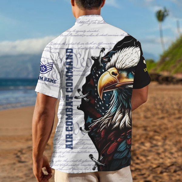 1 AirForce Command White Hawaiian Shirt HW103 4 1