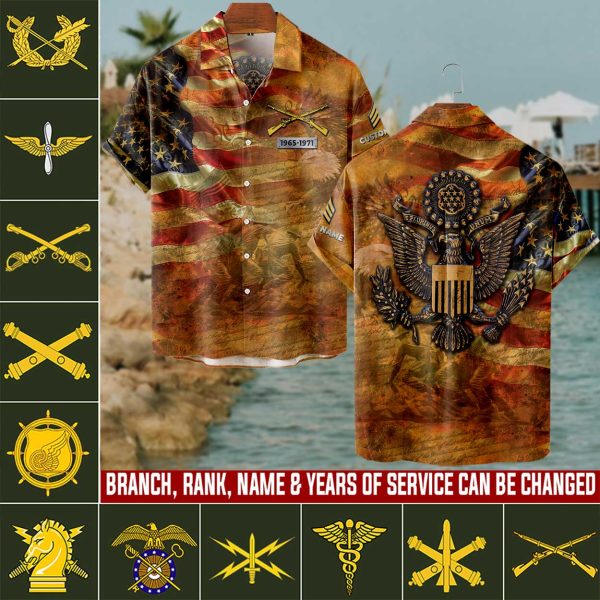 1 Army Branch Aloha shirts mens HW102 1