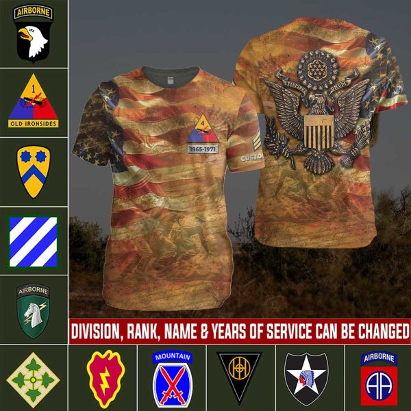 1 Army Division Custom T shirts