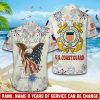 1 COAST GUARD Ranks Guys hawaiian shirts HW104