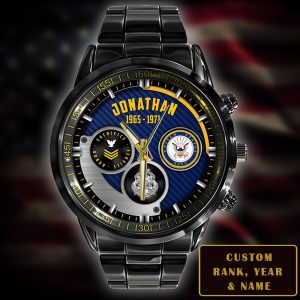 1 Navy Badge Watch Stainless Steel Black SS01103 1