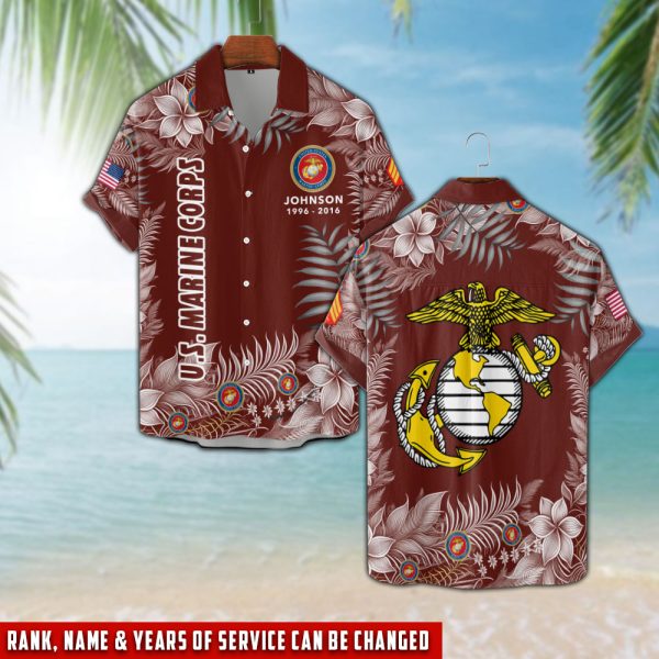 1 US MARINE CORPS Aloha Hawaiian shirts 1