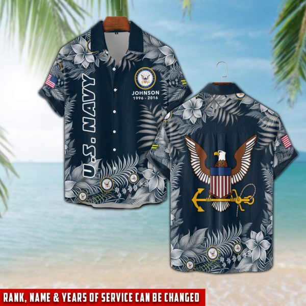 1 US NAVY Aloha Hawaiian shirts