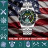 1 USCG Rating Mens Silver Watch SS14