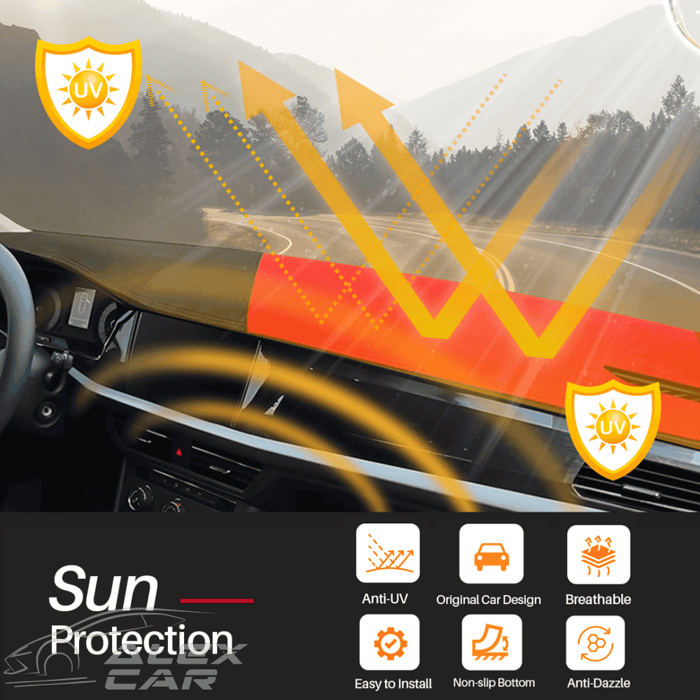 2 Car Dashboard Custom Fit Dashboard Mat Cover For Sedan, Hatchback, SUV, MPV, Truck, etc (9)
