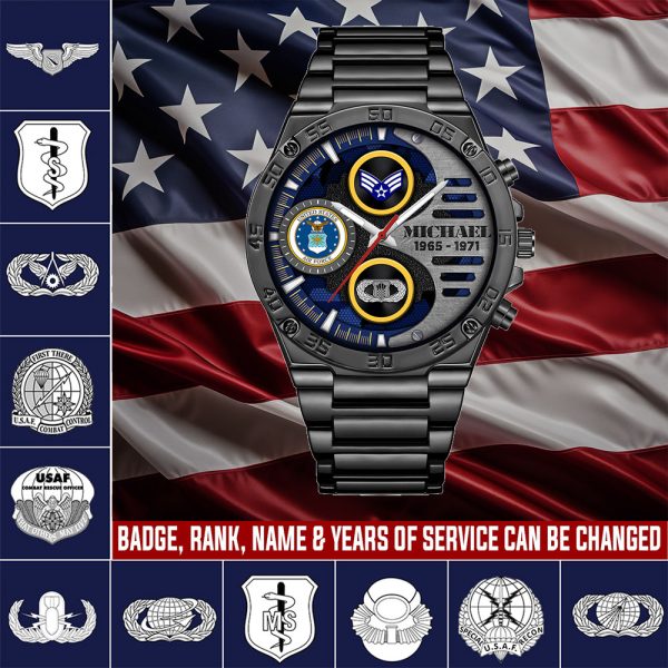 2 Us AirForce Badge Custom Watch Faces SS15