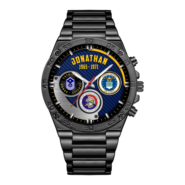 AirForce Badge Male silver watches SS03103 1 1