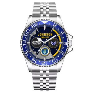AirForce Badge Mens Silver Watch SS14 2