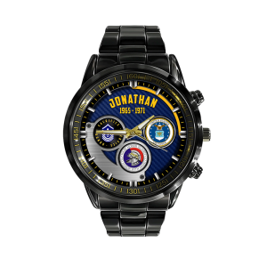 AirForce Badge Watch Stainless Steel Black SS01103 1 1