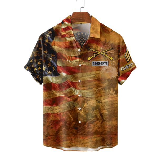 Army Branch Aloha shirts mens HW102 1 1