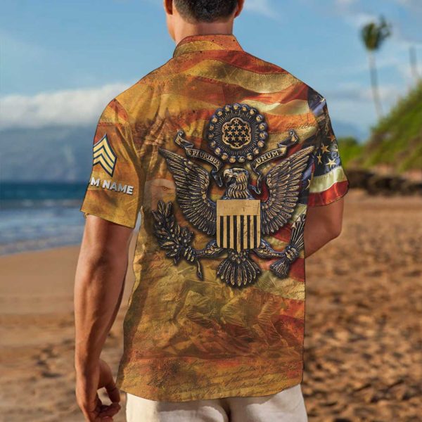 Army Branch Aloha shirts mens HW102 5 1