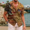 Army Division Aloha shirts mens HW102 3