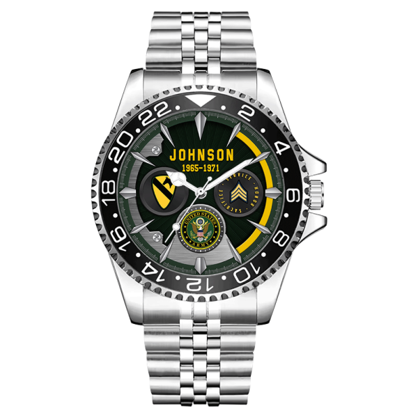 Army Division Mens Silver Watch SS14 1