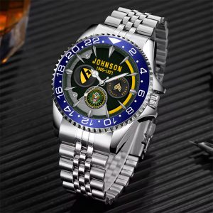 Army Division Mens Silver Watch SS14 2