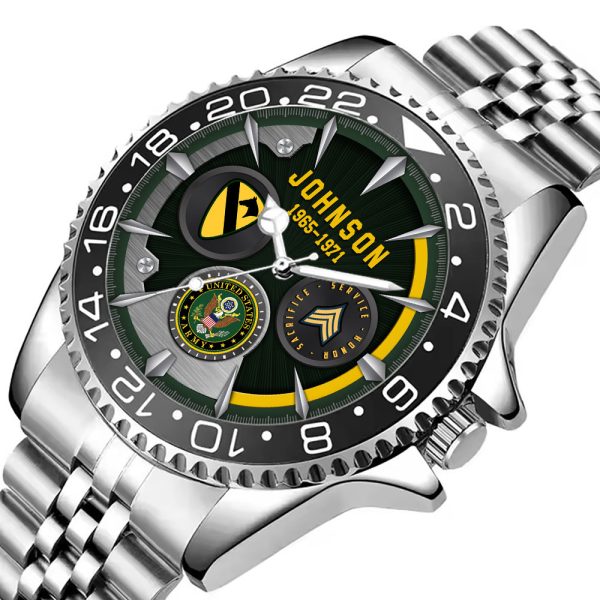 Army Division Mens Silver Watch SS14 4