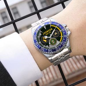 Army Division Mens Silver Watch SS14 6