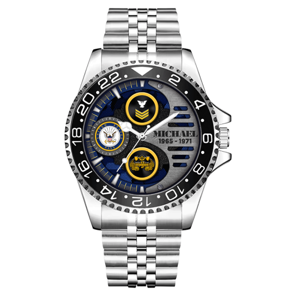 Navy Badge Customise Watch Face SS15 1