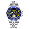 Navy Badge Mens Silver Watch SS14 2