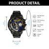 Navy Badge Watch Stainless Steel Black SS01103 3 1