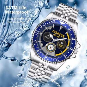 Navy Rating Mens Silver Watch SS14 1