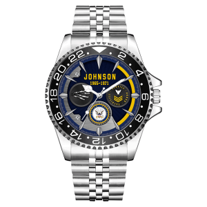 Navy Rating Mens Silver Watch SS14 1