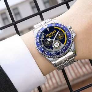 Navy Rating Mens Silver Watch SS14 6