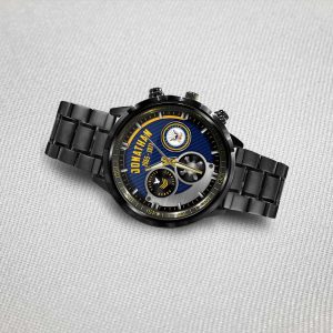 Navy Rating Watch Stainless Steel Black SS01103 2