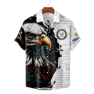 Navy Rating White Hawaiian Shirt HW103 1