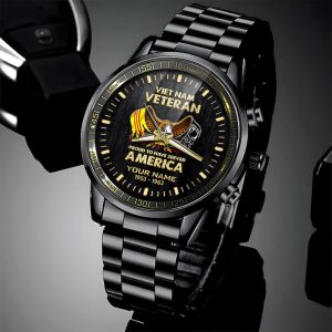 Personalized Proud To Have Served America Vienam Veteran Watch 1